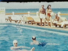 8mm Film 1958 Suez Motel Miami Beach 1950s Home Movie Florida Pool Ocean Fish