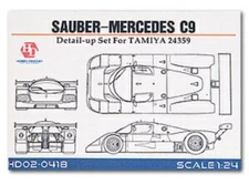 Hobby Design 1/24 Sauber Mercedes C9 Detail Up Set Tamiya 24359 HD02-0418