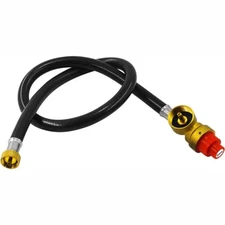 Propane Gas Camping Stove Regulator with 27.5 inch Hose Connect to 1 lb Bottle