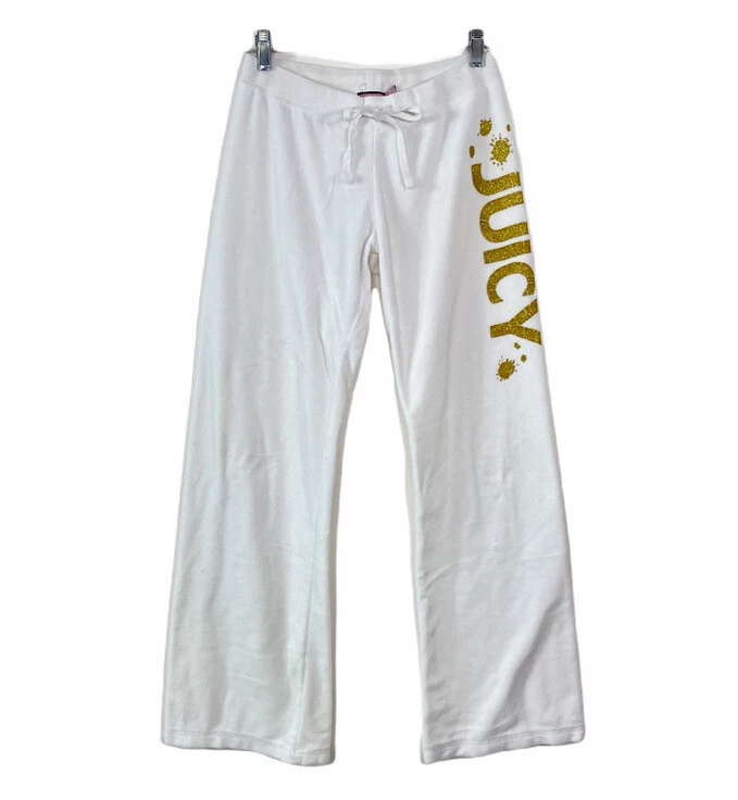 Juicy Couture White Tracksuit pants size M