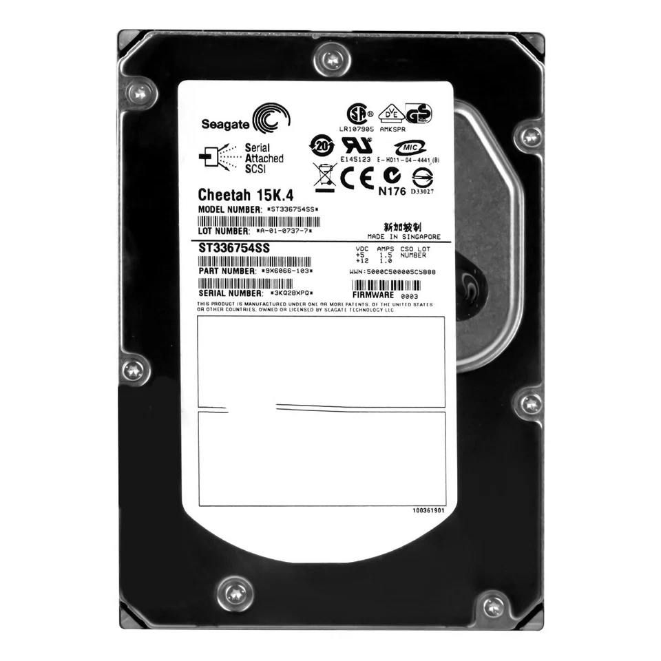Hard Drive Seagate Cheetah 15K.4 ST336754SS 36GB 15K 8MB SAS 3.5'' - Image 3 of 3