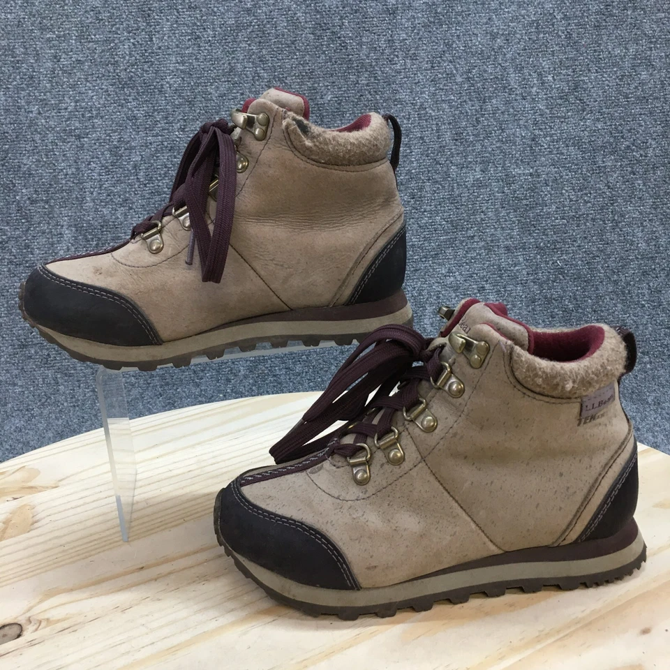 LL Bean Botas de Senderismo Juveniles 2 Tek 2.5 Cuero Marrón Tobillo Punta Redonda 302289 Foto 2 de 4