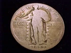 1927-D  Standing Liberty Quarter, About Good  Grade.