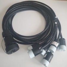 SOCAPEX SOCO 19 PIN to 6ft 6 Channel Edison 15A Female Breakout Power Cable New