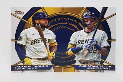 2025 Topps Series 2 Dynamic Duos Christian Yelich / Jackson Chourio #DD-18 