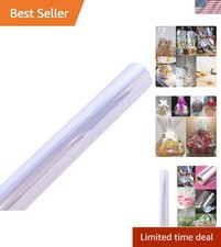 Durable Crystal Clear Cellophane Roll | 100 ft x 16 in, Perfect for Arrangements