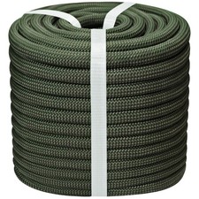 1/2 Inch Arborist Rigging Rope - 100 Feet Thick Bull Rope for Tree Pulling, O...