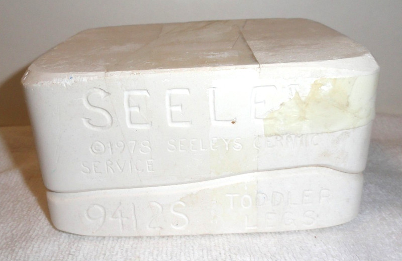 Ceramic Slip Mold SEELEY TODDLER LEGS #9412S 1978 abt 5 in Goes w/#9412 Listed