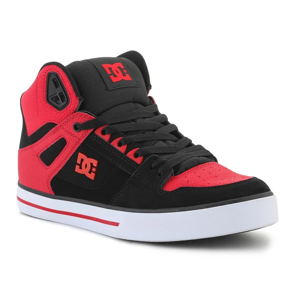 Scarpe universali Uomo DC Pure High Top ADYS4000043FWB Nero-Rosso - Imagen 2 de 4