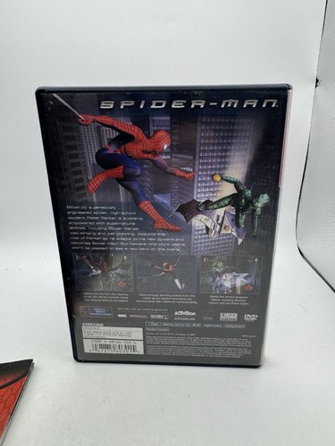 Spider-Man (Sony PS2, 2003) CIB w/Manual + REG CARD Tested Working - Picture 9 of 9