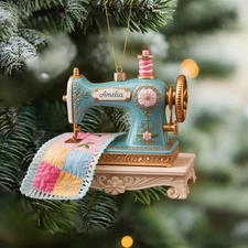 Personalized Sewing Machine acrylic Ornament 2025, Custom Quilter