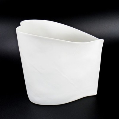 Rosenthal Porzellan Vase TÜTENVASE Johan van Loon Design 3713/14 Seidenmatt