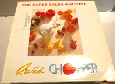 Quick Chopper The Super Salsa Machine NIB Never Used