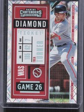 2020 Panini Contenders #79 Trea Turner Diamond Ticket #/15
