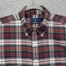 Ralph Lauren Shirt Mens XL Multicolor Plaid Long Sleeve Classic Fit Button Down