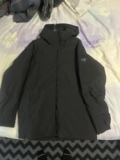 Arc'teryx Men's Koda Winter Parka Jacket Size L Black Pre-Owned