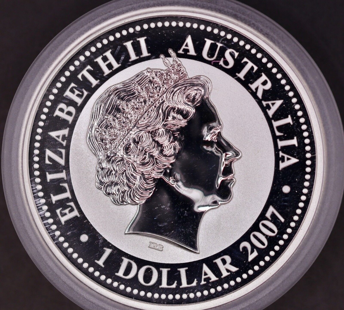 2007 (2008) Perth Mint Lunar Series I Year of The Rat 1 oz Silver
