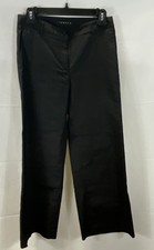 Theory Women's Black Cropped Straight Leg Ankle Pants Size 6