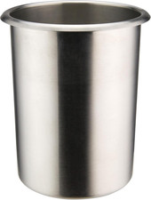 2 Qt Silver Stainless Steel Bain Marie Pot Listed