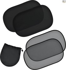 Car Window Shades for Baby 4 Pack  Protects Baby from Window Sun  Heat  Sun