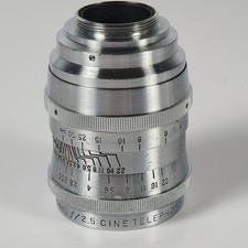 Wollensak Raptar Lens 2 in 50mm f/2.5 Cine Telephoto No B63303