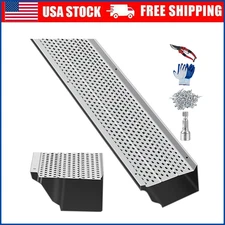 Gutter Guard 5 in Wide Cover Mesh Leaf Debris Protection w/ Scissors & Gloves