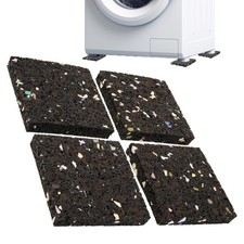 4 Pièces Tapis Anti-Vibration pour Lave-Linge, Sèche-Linge, Enceintes