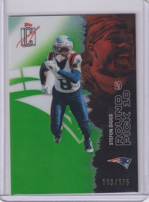 2025 Topps Signature Class Stefon Diggs Round 5 Pick 10 /175 Patriots