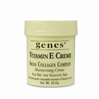 Genes Vitamin E Creme Swiss Collagen Complex Cream 16oz FREE STANDARD SHIPPING