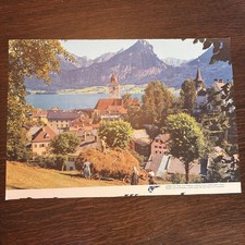 Vintage 1950s Pan Am Rainbow Ad Austria St Wolfgang Wall Art Travel Decor