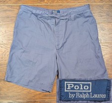 Polo Ralph Lauren XL Vintage Swim Shorts/Adjustable Casual Shorts Blue 9.5 Inch
