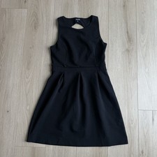 Madewell Black Sleeveless Fit & Flare Dress Women’s Size 8 Keyhole Back