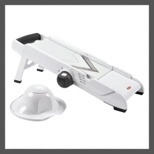OXO Plastic Mandoline Slicer Compact White VBlade ABS 4 Blades Dishwasher-Safe