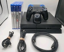 Sony Playstation 4 PS4 CUH-1215A 500GB Console Bundle w/ 2 Controllers 6 Games