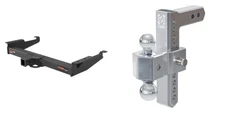 CURT Trailer Hitch Class 5 Tow Package & Ball Mount 2in Receiver - 15320-45366