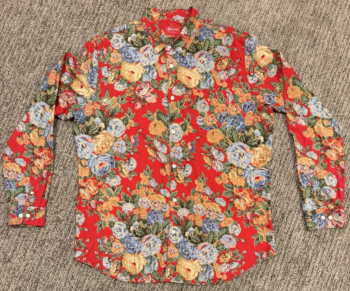Supreme Floral Casual Button-Down Shirts for Men for sale | eBay