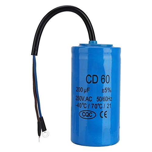 Condensateur de démarrage CD60 200uF pour moteur électrique de pompe 250V