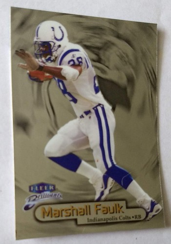 Marshall Faulk #63 1998 Fleer Brilliants card
