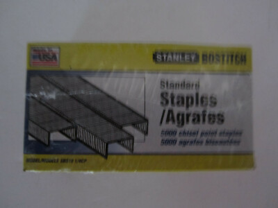 Stanley Bostich SBS19 1/4CP 5000 Pack Chisel Point Standard Staples 2 Packs