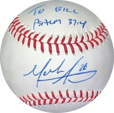 Mark Appel signed Rawlings Official Major League Baseball To Bill Psalm 37:4-JSA
