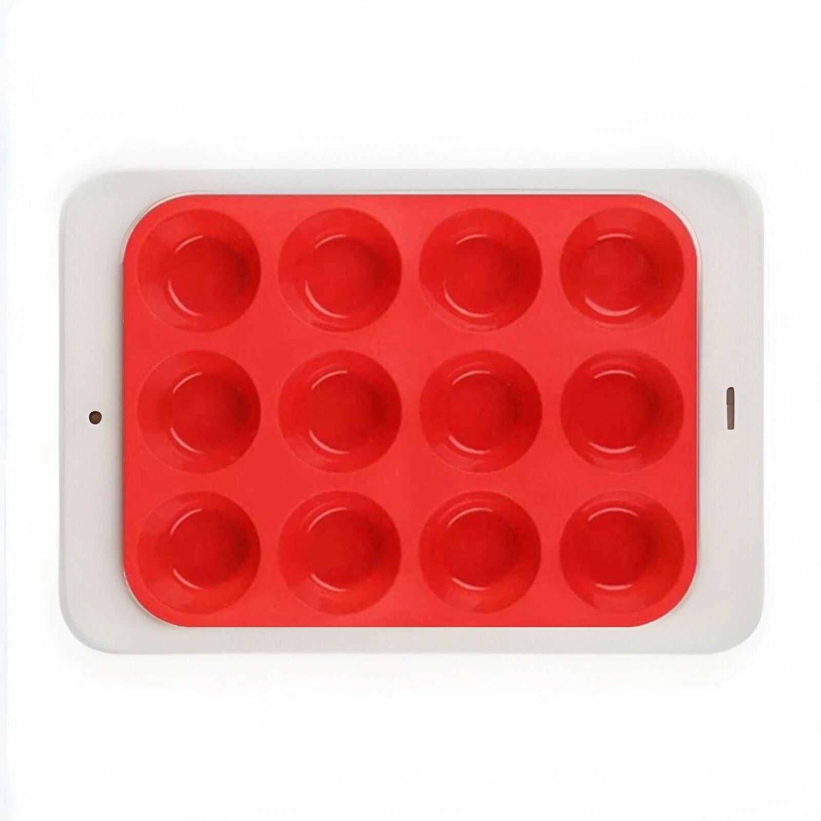 Silicone Muffin Trays for 12 Muffins Non-Stick Muffin Cupcake Tin (X3 Trays)