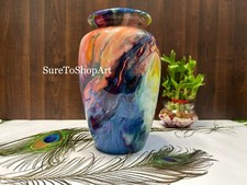 Rainbow urn for human ashes , adult Human ashes urn , keepsake urn