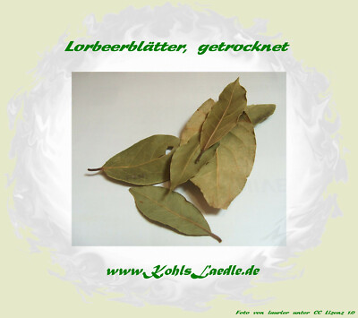 Lorbeerblätter, ganz, getrocknet - 50g
