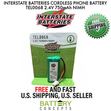 Vtech AT T BT166342 2.4V 750mAh NIMH Interstate Batteries TEL0068 replacement