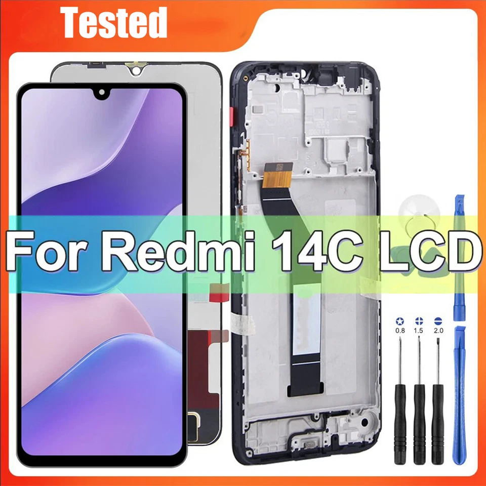 LCD Display Bildschirm für Xiaomi Redmi 14C Digitizer Montage w / Frame Replace - Bild 2 von 4