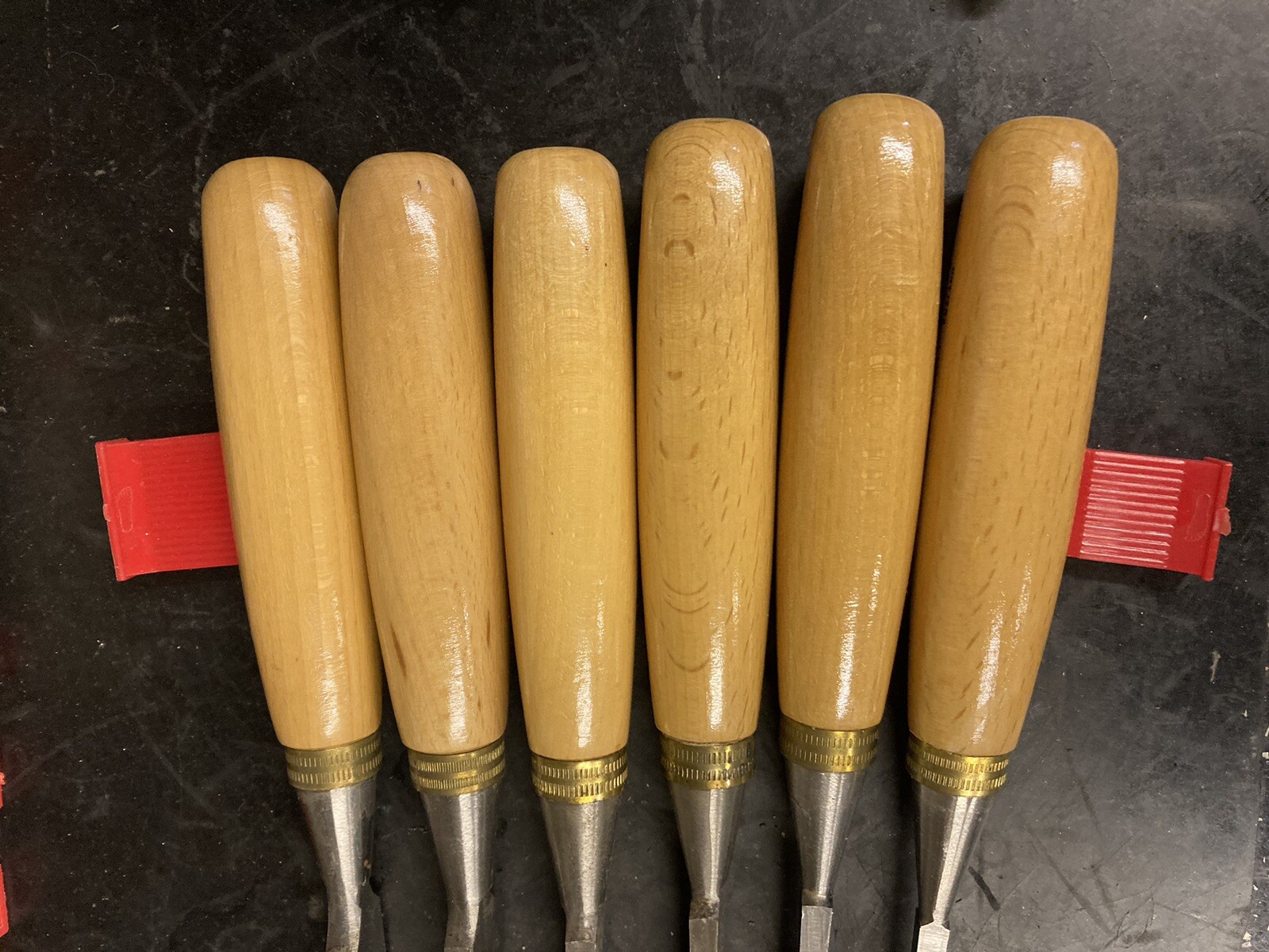 Footprint Wood Chisels 6 Piece Set New Old Stock Original Packaging