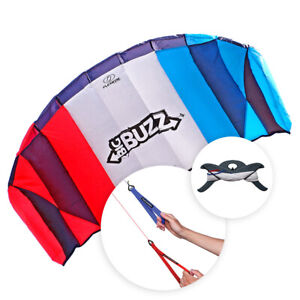 Flexifoil Power Kite 2.05m &#039;Big Buzz&#039; Beach Sport Stunt Trick Adult Kids Kites