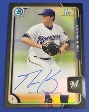 Nathan Kirby - 2015 Bowman Chrome Draft Asia Black Refractor Auto  #19/35