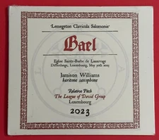 Jamison Williams The Lesser Key of Solomon-Bael (CD) NEW