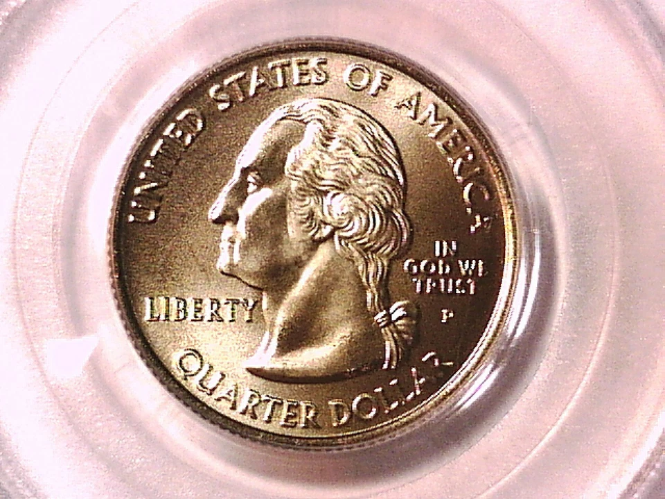 Montana 2007 P Washington State Quarter PCGS MS 68 Satin Finish 11812670 - Image 2 of 3